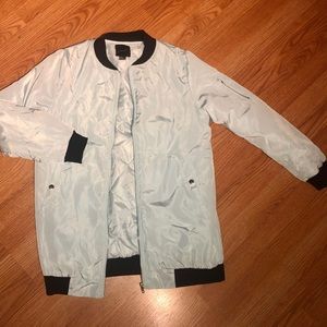 Long bomber jacket